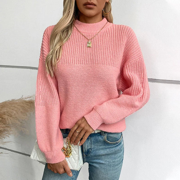 Sweater Half Turtleneck Pullover Casual