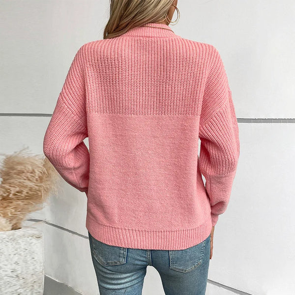 Sweater Half Turtleneck Pullover Casual