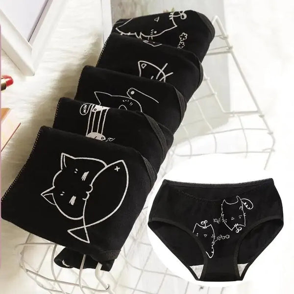 5Pcs/set Cotton Cartoon Cute Panties Girls' Short